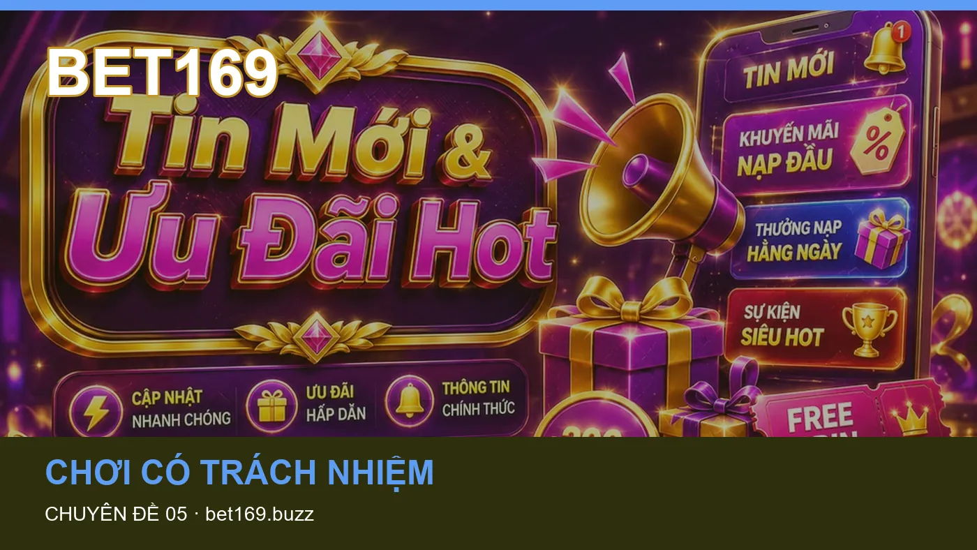 Danh sách kiểm tra thông tin Chơi có trách nhiệm dành cho người đọc BET169